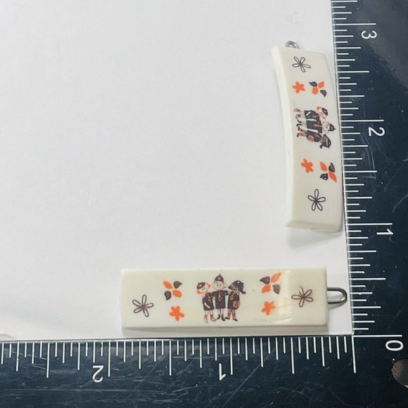 Brownie Barrettes GSA Girl Scouts One Pair Vintage 1980s Hair Accessory 1.75” - Picture 5 of 6